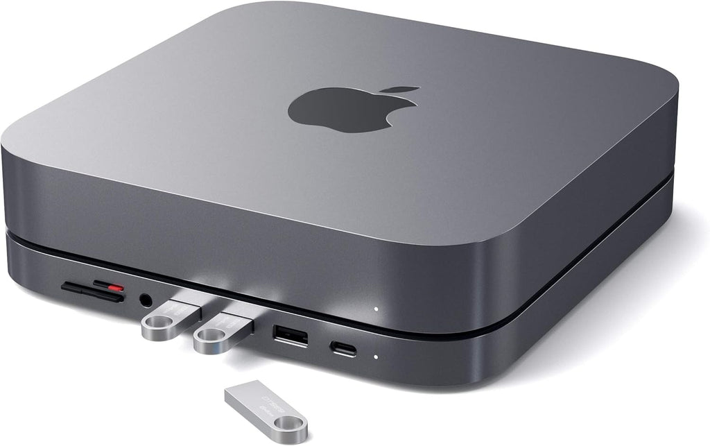 USB-C Aluminum Stand & Hub with Data Port, Card Readers, USB 3.0 & Headphone Jack C868