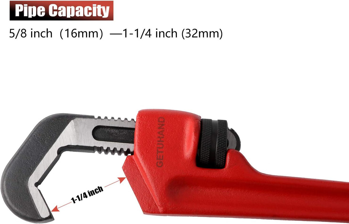 14-1/2-inch Heavy Duty Straight Pipe Wrench, Pack of 2 O102224