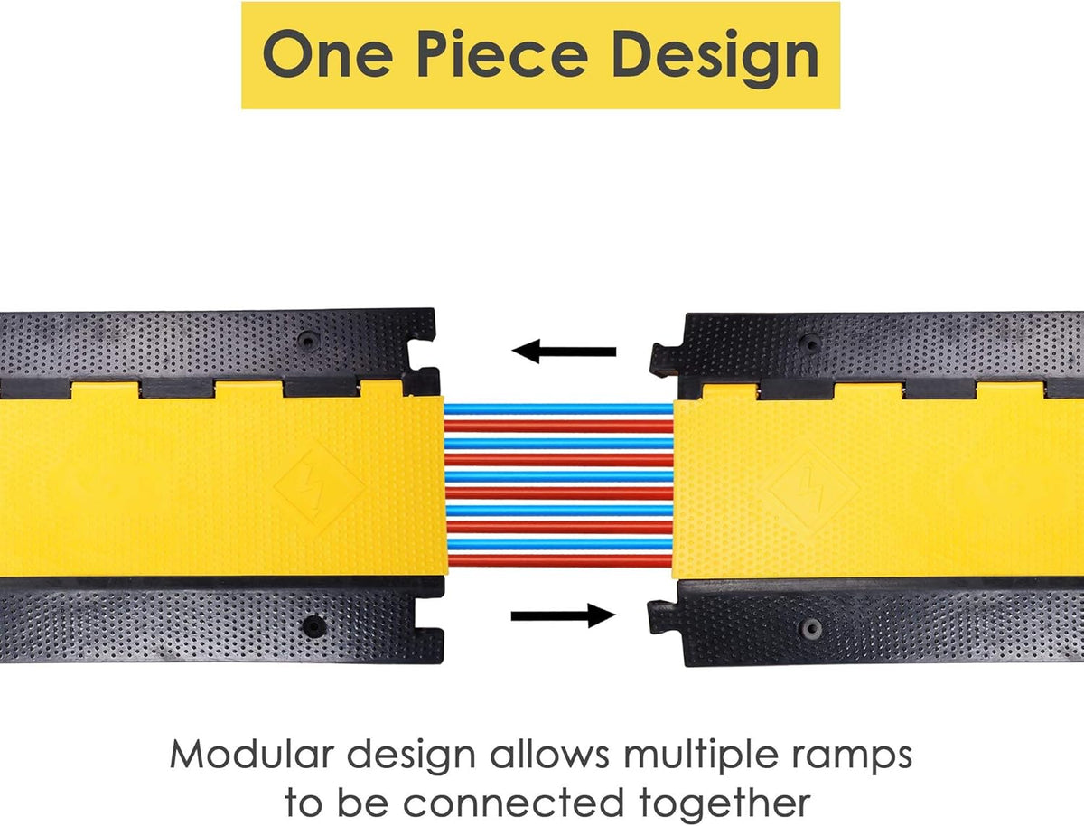 5 Channel Rubber Cable Protector Pack of 2 D793125