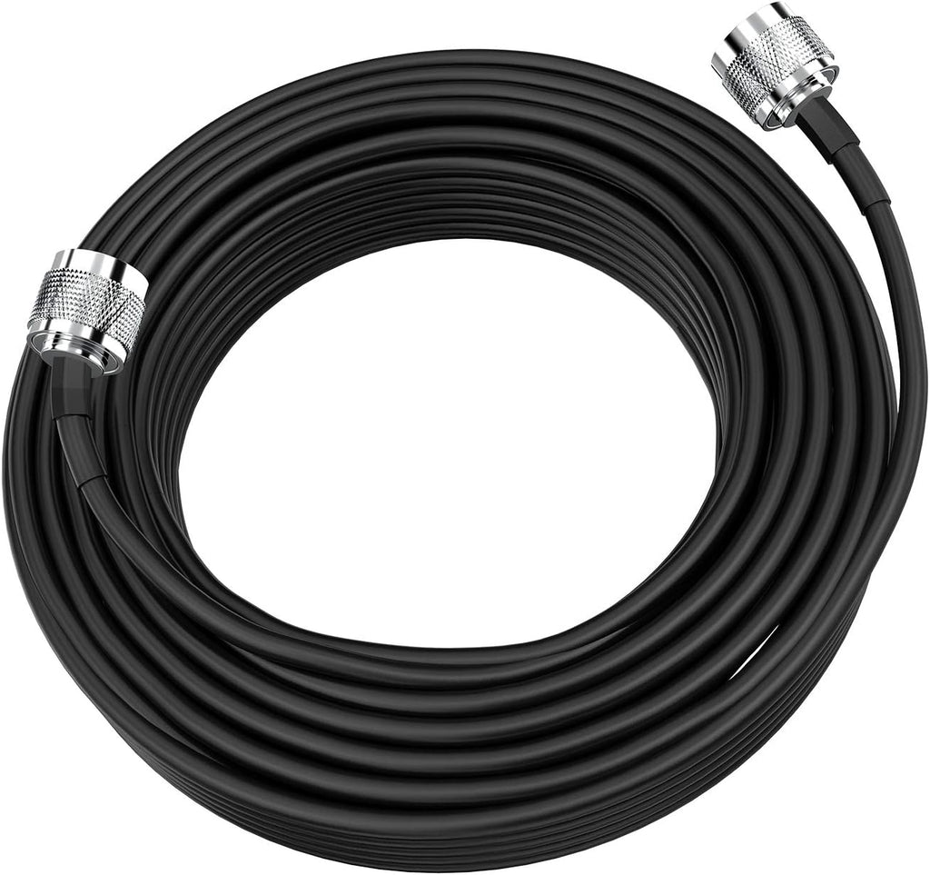50 Ft N Male to N Male Low Loss Coax Cable 50 Ohm O810