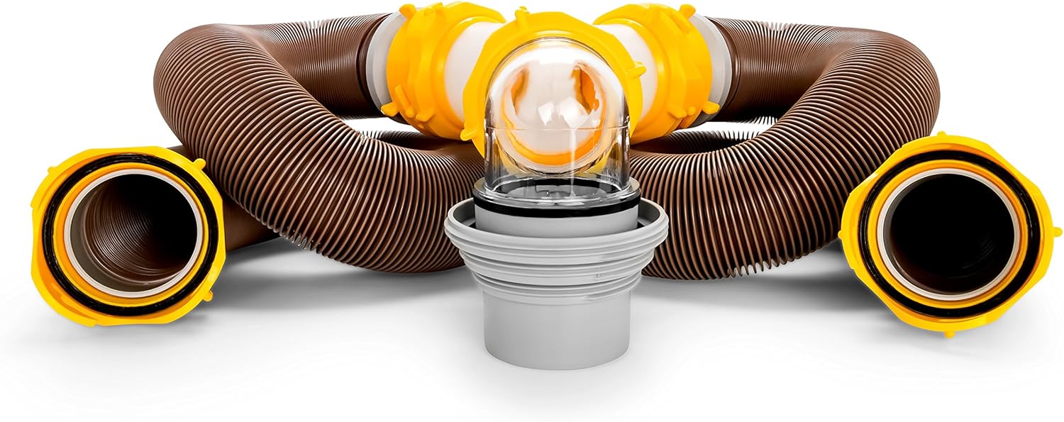 20' Sewer Hose Kit with Swivel Fittings and Wye Connector M5769