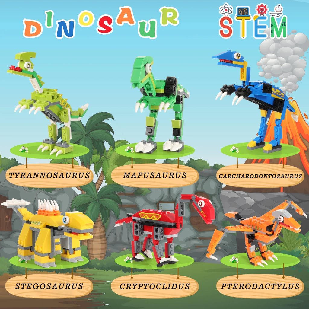 Dinosaurs Building Blocks Construction Toy (539 Pieces) Z3786