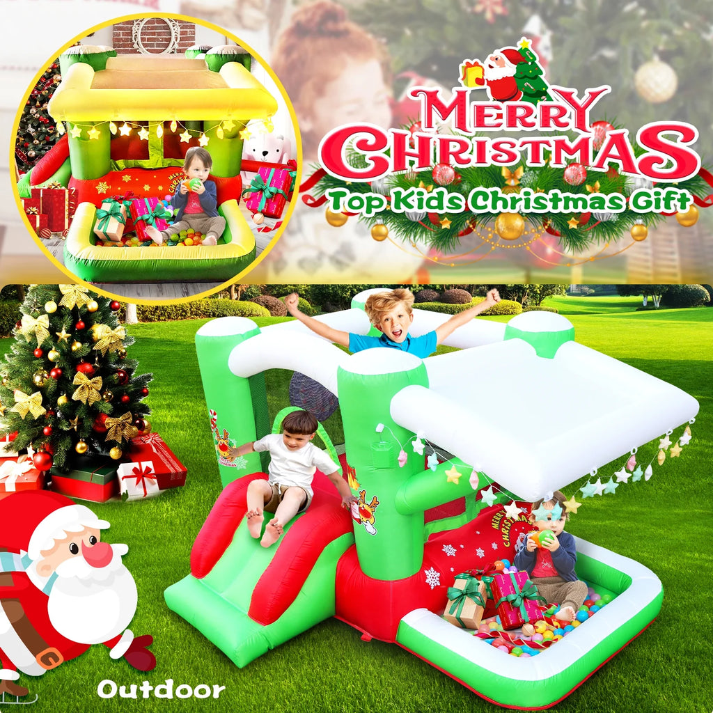 Christmas Jump 'n Bounce House with Blower R789940