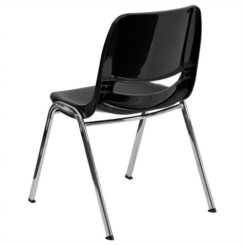 Black Stacking Chair A387679