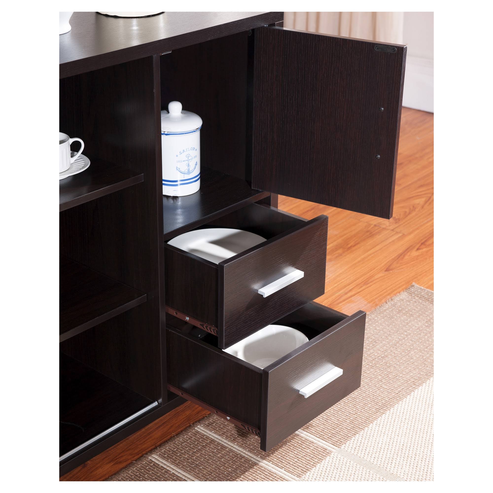 Sliding Door Buffet Server Cappuccino O490234