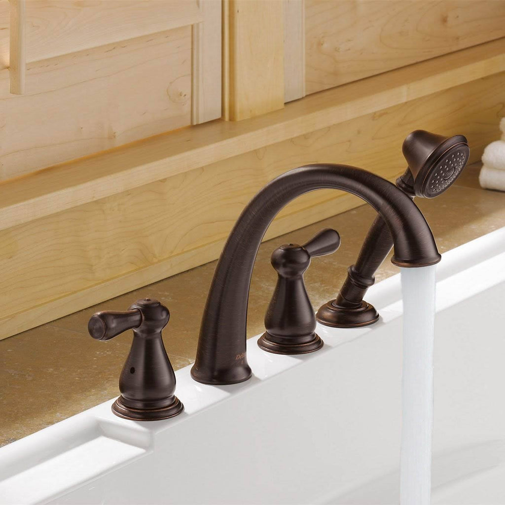 Venetian Bronze Roman Tub Faucet Trim with Hand Shower Z99822