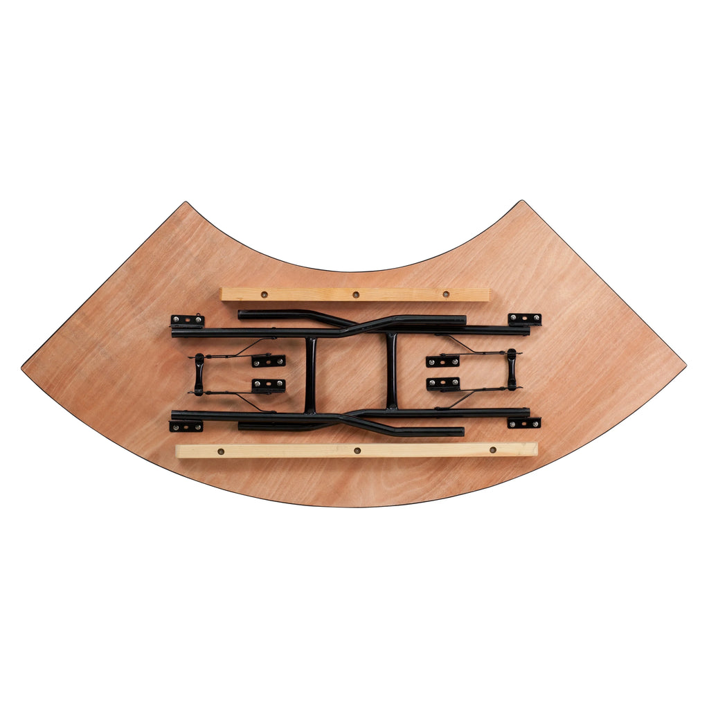5.5 ft. x 2 ft. Serpentine Wood Folding Banquet Table W5474