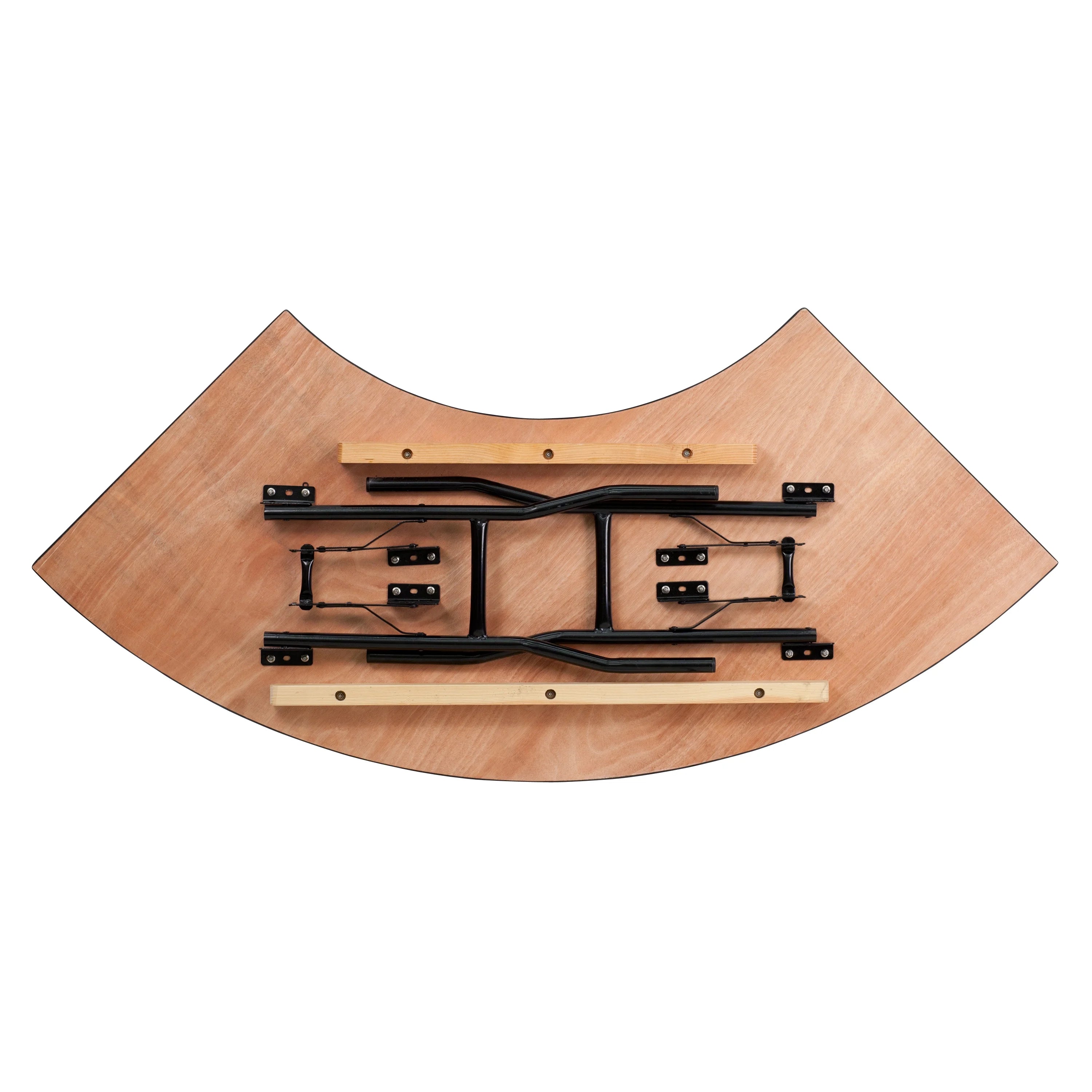 5.5 ft. x 2 ft. Serpentine Wood Folding Banquet Table W5474