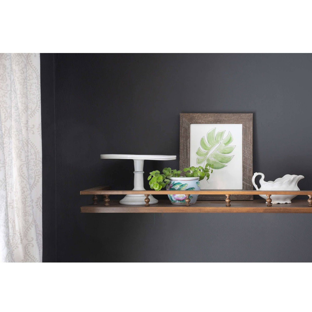 Rustic Farmhouse Espresso Wood Frame M7090