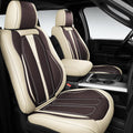 Black Faux Leather Car Seat Covers W48615