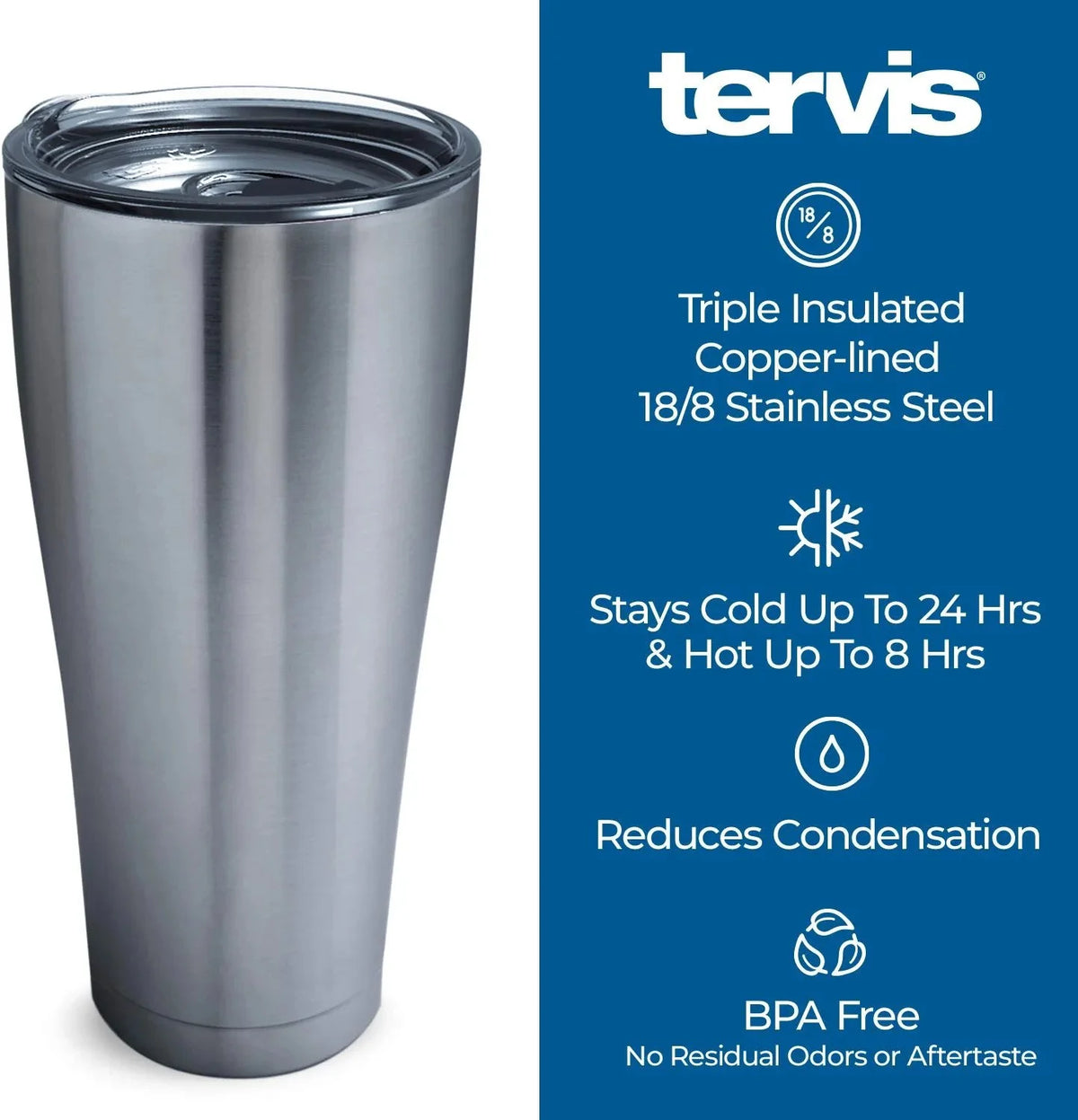 30oz Triple Walled Stainless Steel Insulated Tumbler Cup Q811446