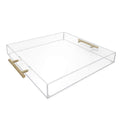 Clear Acrylic Tray with Gold Handle C995554