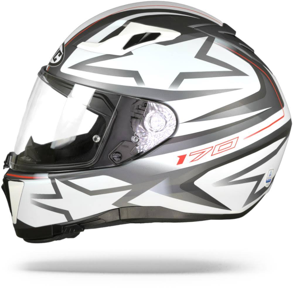 White S Motorcycle Helmet T4035