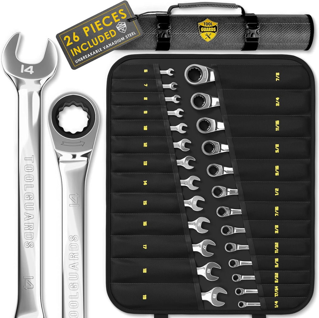 26 Pieces Ratcheting Wrench Set H7428