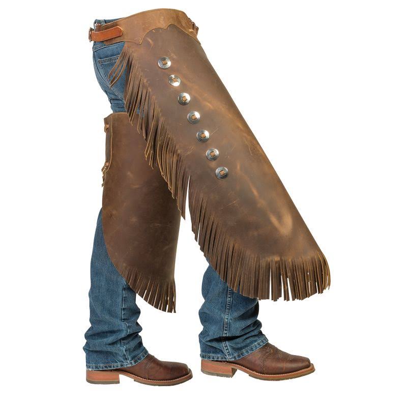 Brown Pull-Up Leather Work Chinks U926161