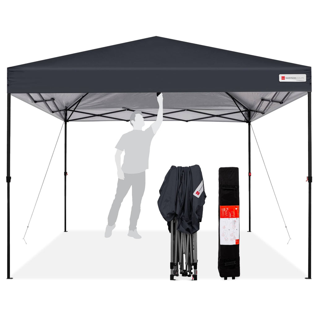 10x10ft Pop Up Canopy Tent with Wheeled Carry Case R263