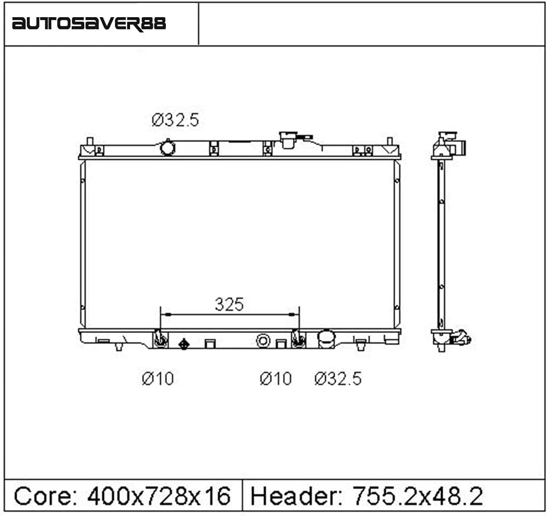 Aluminum Radiator Pack of 2 D562726