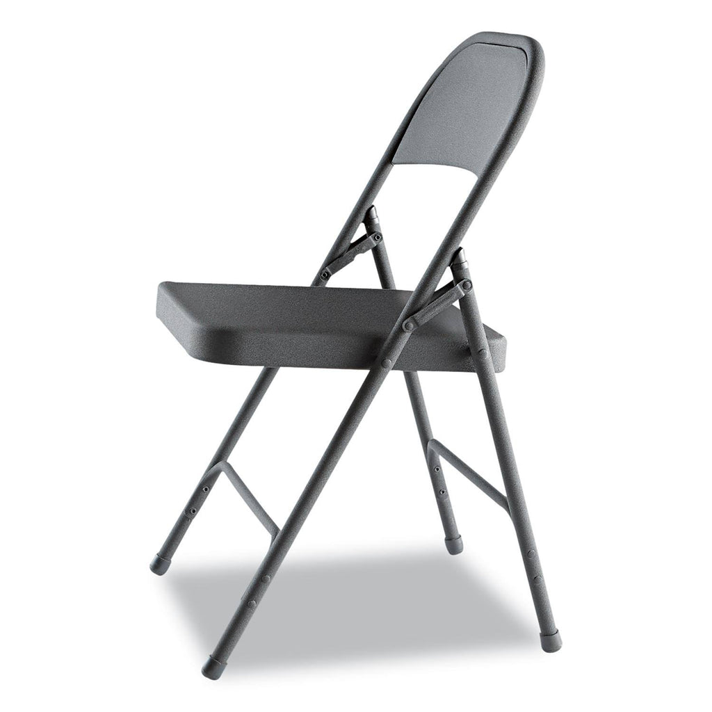 Steel Folding Chair, Graphite, 4/carton V414