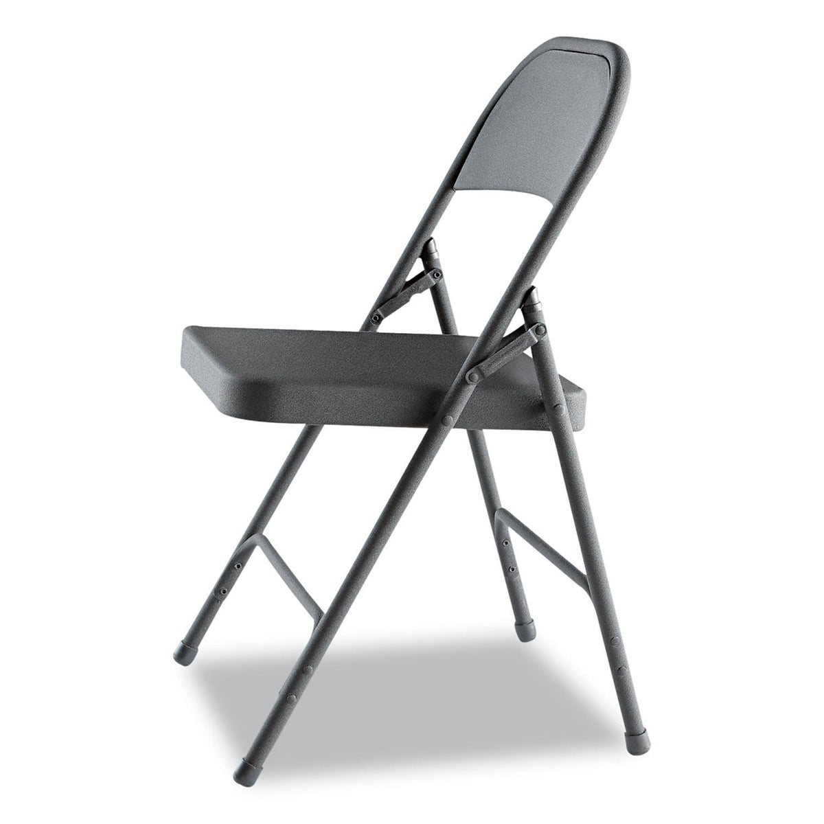 Steel Folding Chair, Graphite, 4/carton V414