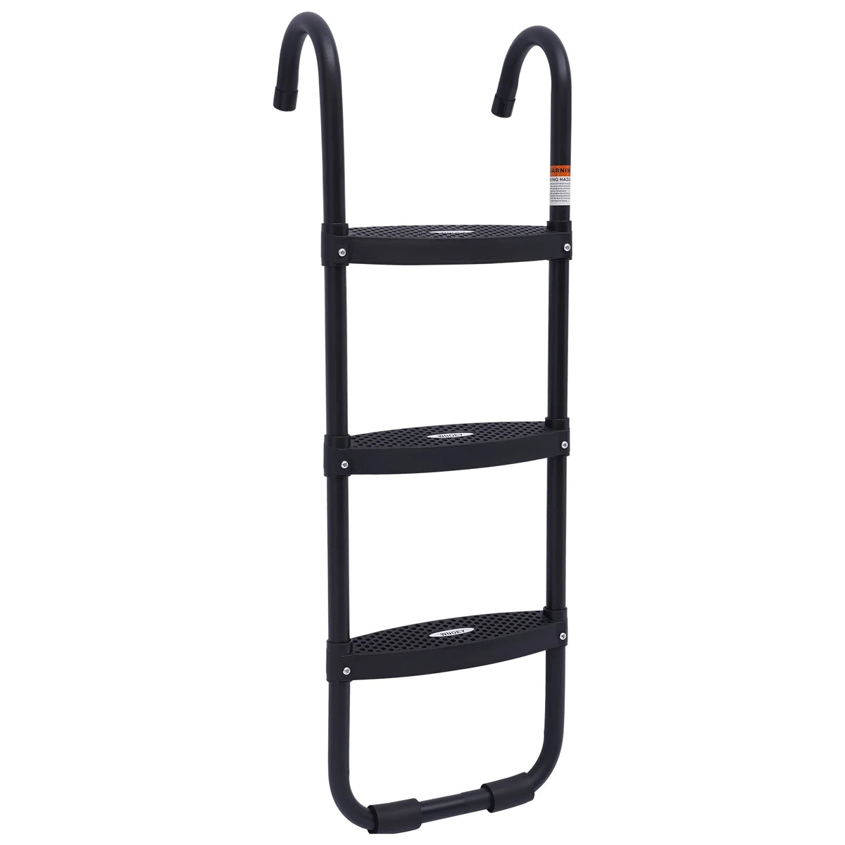 Trampoline Ladder with Wide Skid-Proof Steps Steel 165lbs Load X33040