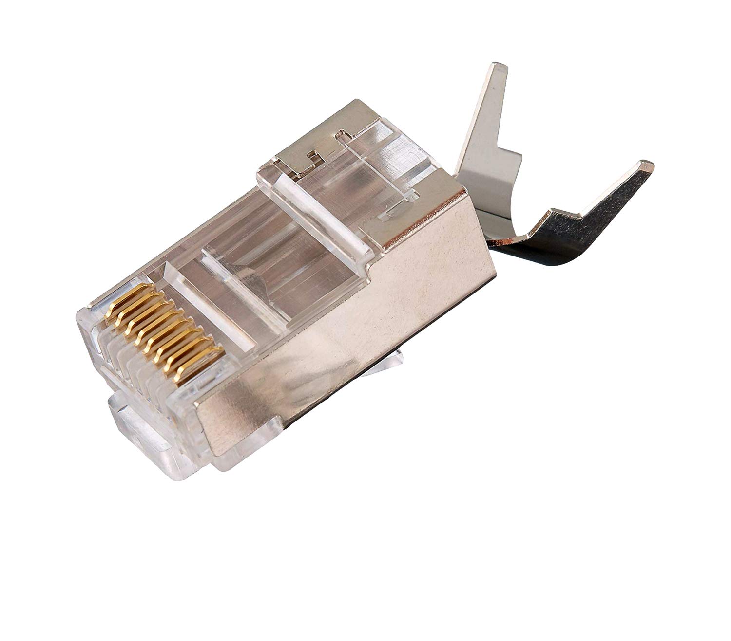 CAT6a FTP Shielded Pass Through Connector with Blue Boots (50 Pieces) X995783
