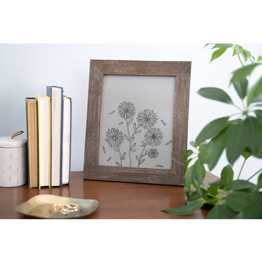 Rustic Farmhouse Espresso Wood Frame M7090