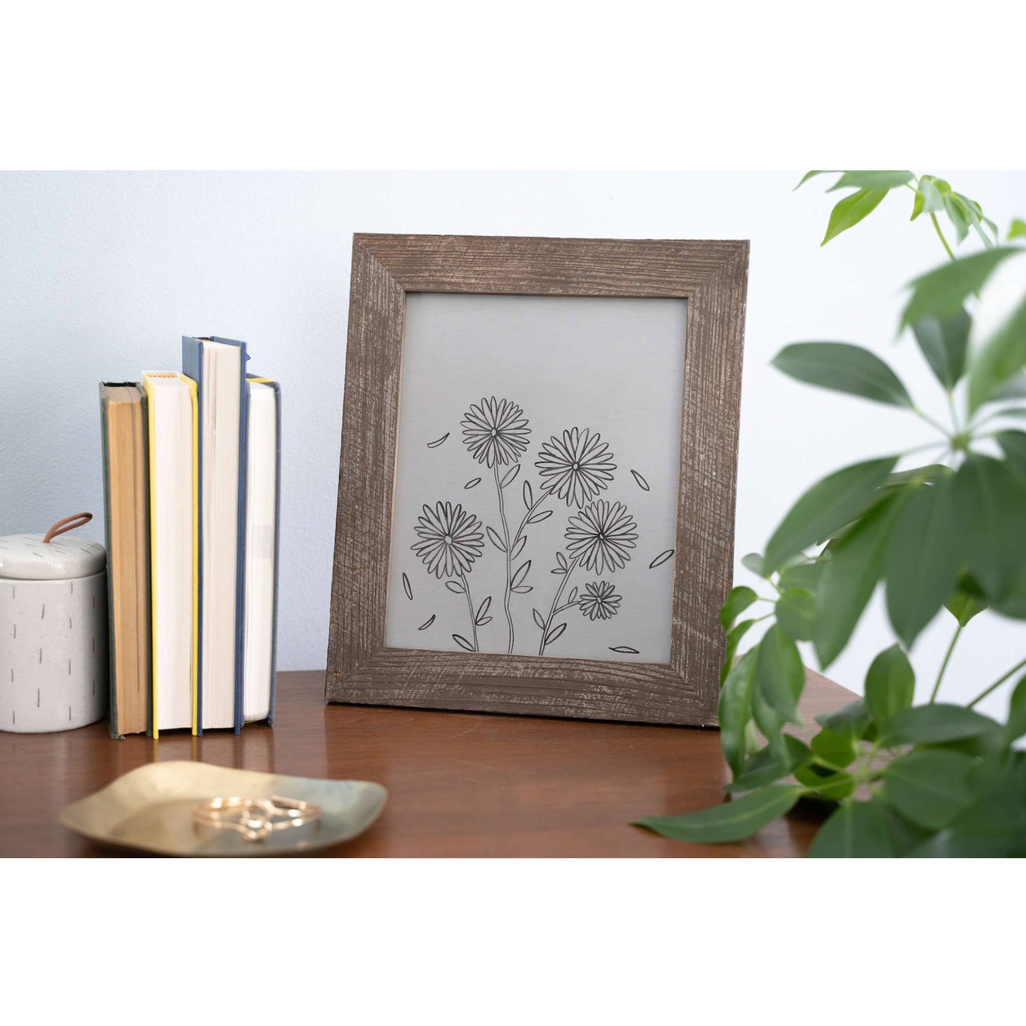 Rustic Farmhouse Espresso Wood Frame M7090