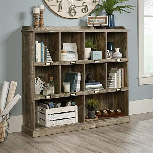 Rustic Cedar 10-Cubby Wood Bookcase Y983362