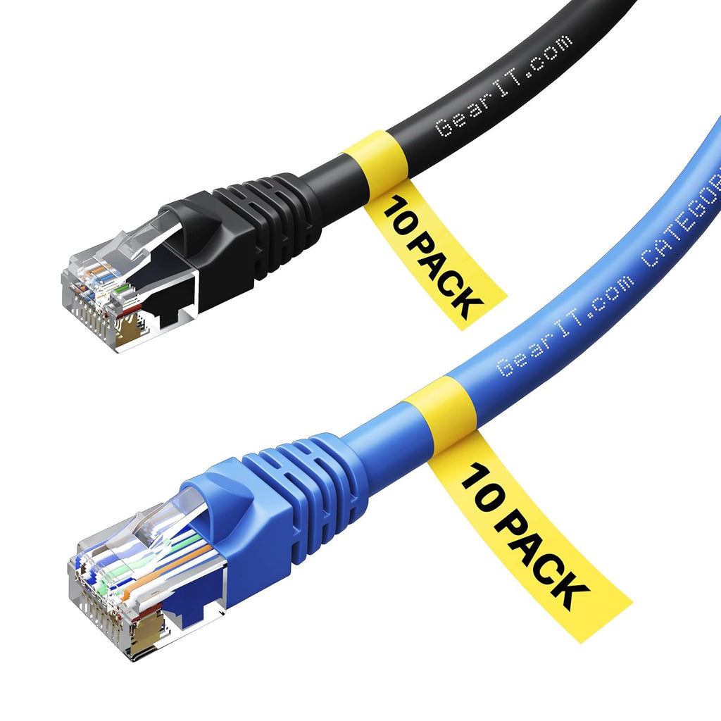 Cat6 Ethernet Cable 25 Feet 20-Pack Pure Copper E508328