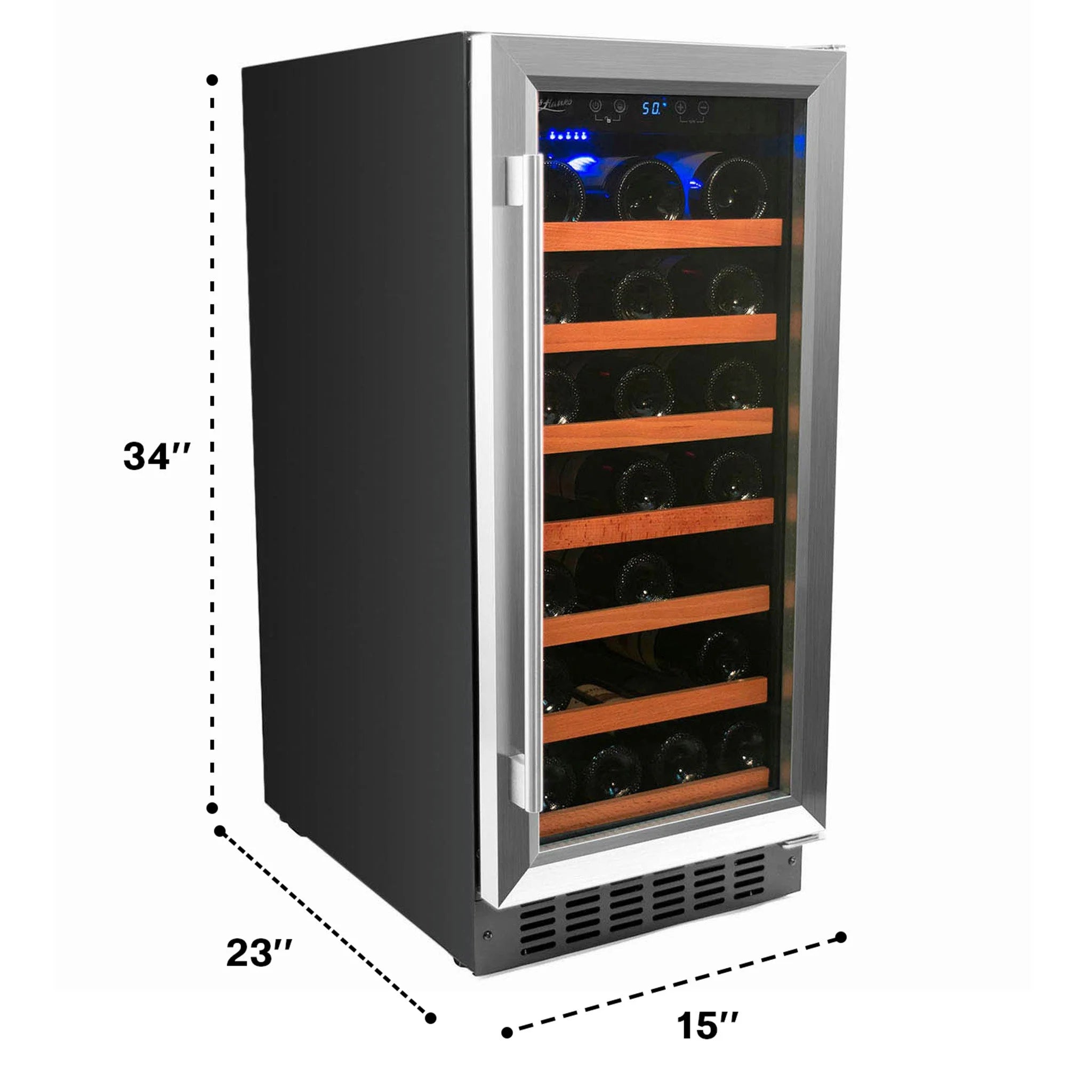 34-Bottle Single Zone Wine Refrigerator B278