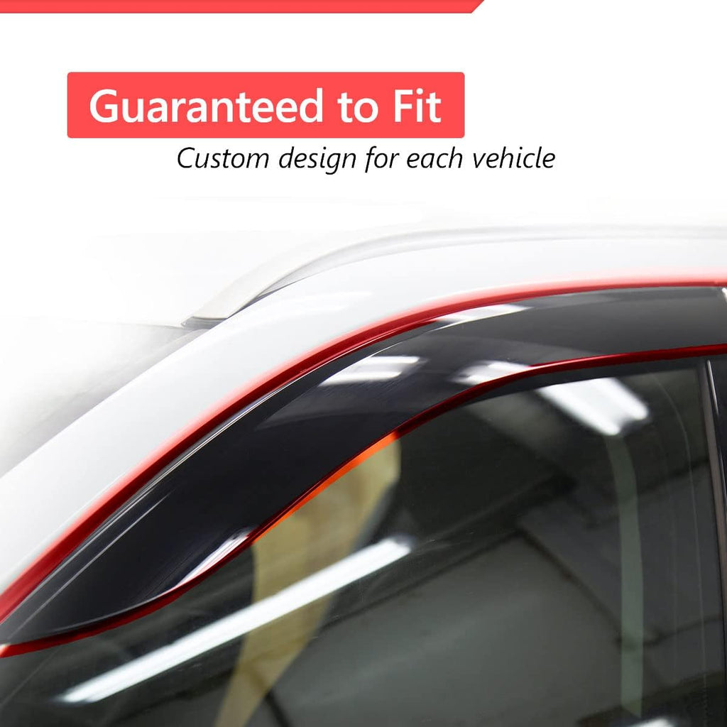 Set of 4 Acrylic Side Window Wind Deflector V4637