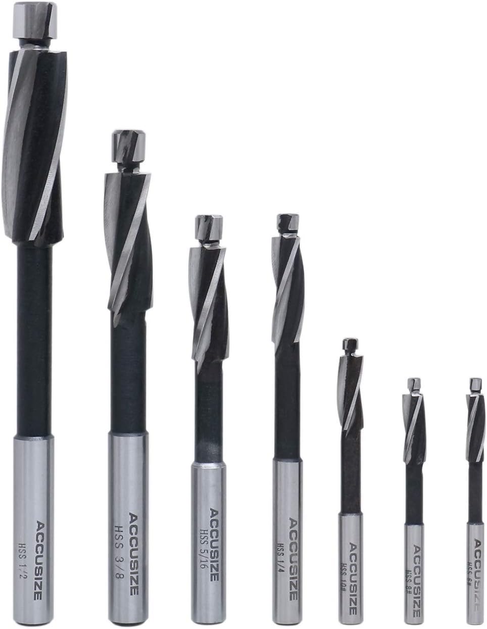 7 Pc H.S.S. Solid Cap Screw Counterbore Set V9939