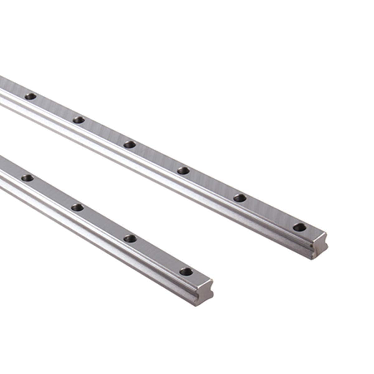 2Pcs HGR20-1200mm Linear Slide Guideway Rail + 4Pcs HGH20A Bearing Blocks Square Type Carriage for 20mm Linear Rail Set O550925