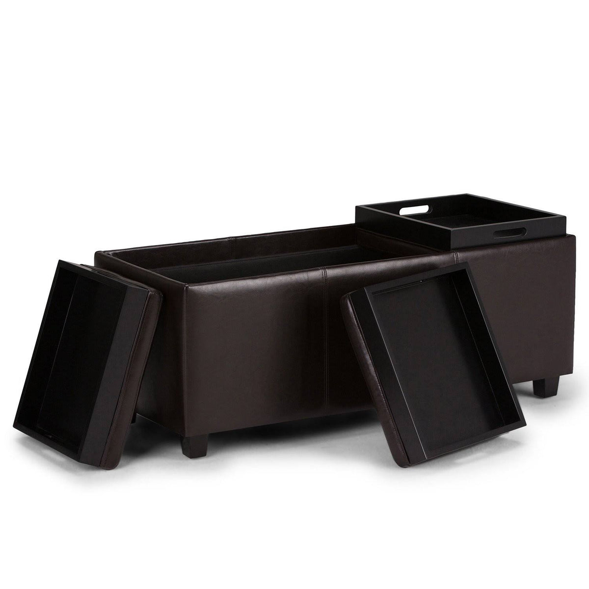 Brown Storage Ottoman D779905