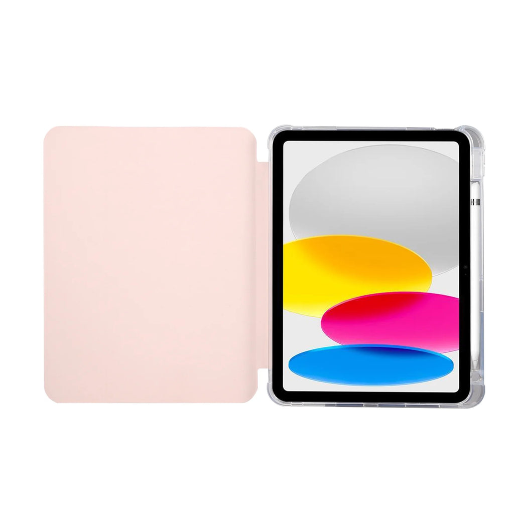 Pink Magnetic Shockproof Trifold Stand Case for iPad 10th Generation 10.9-inch C1110