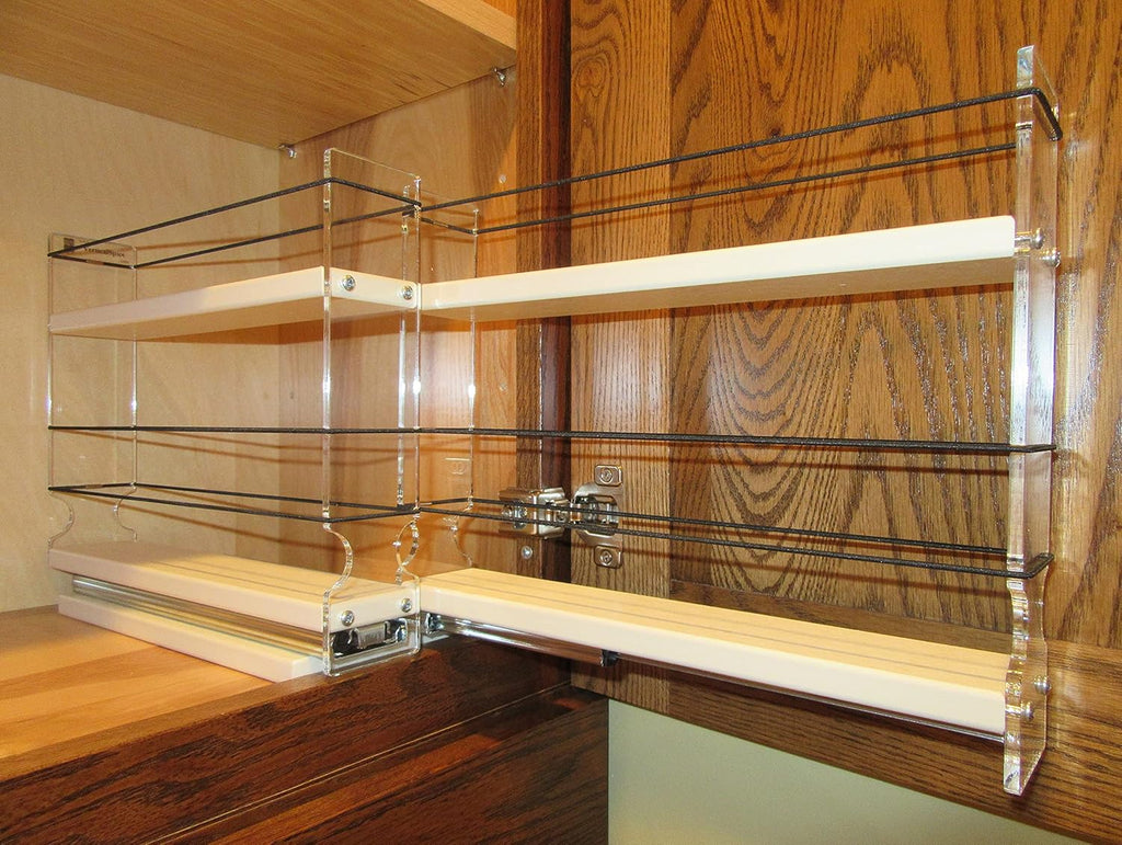 22x1.5x11 Spice Rack with 2 Drawers and 2 Shelves B4349
