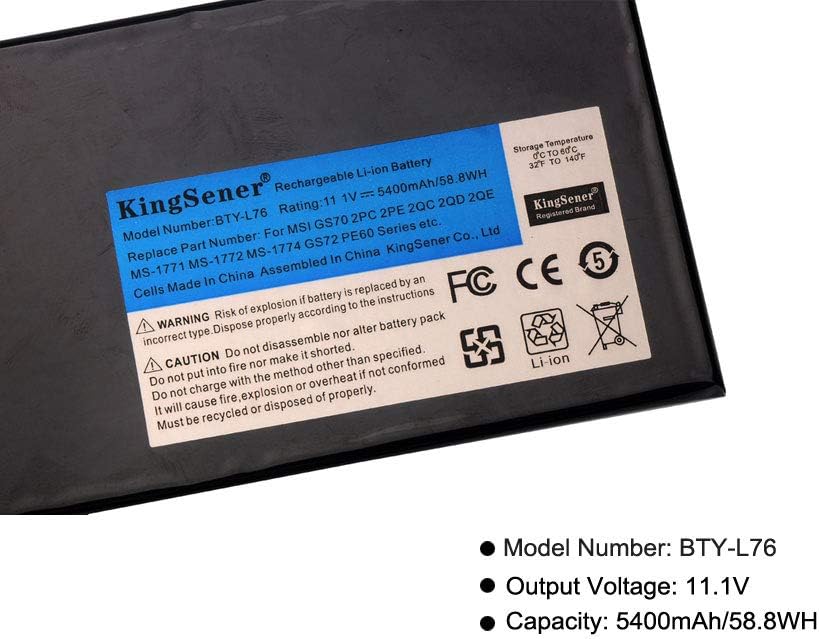 Laptop Battery 5400mAh Pack of 2 A772697