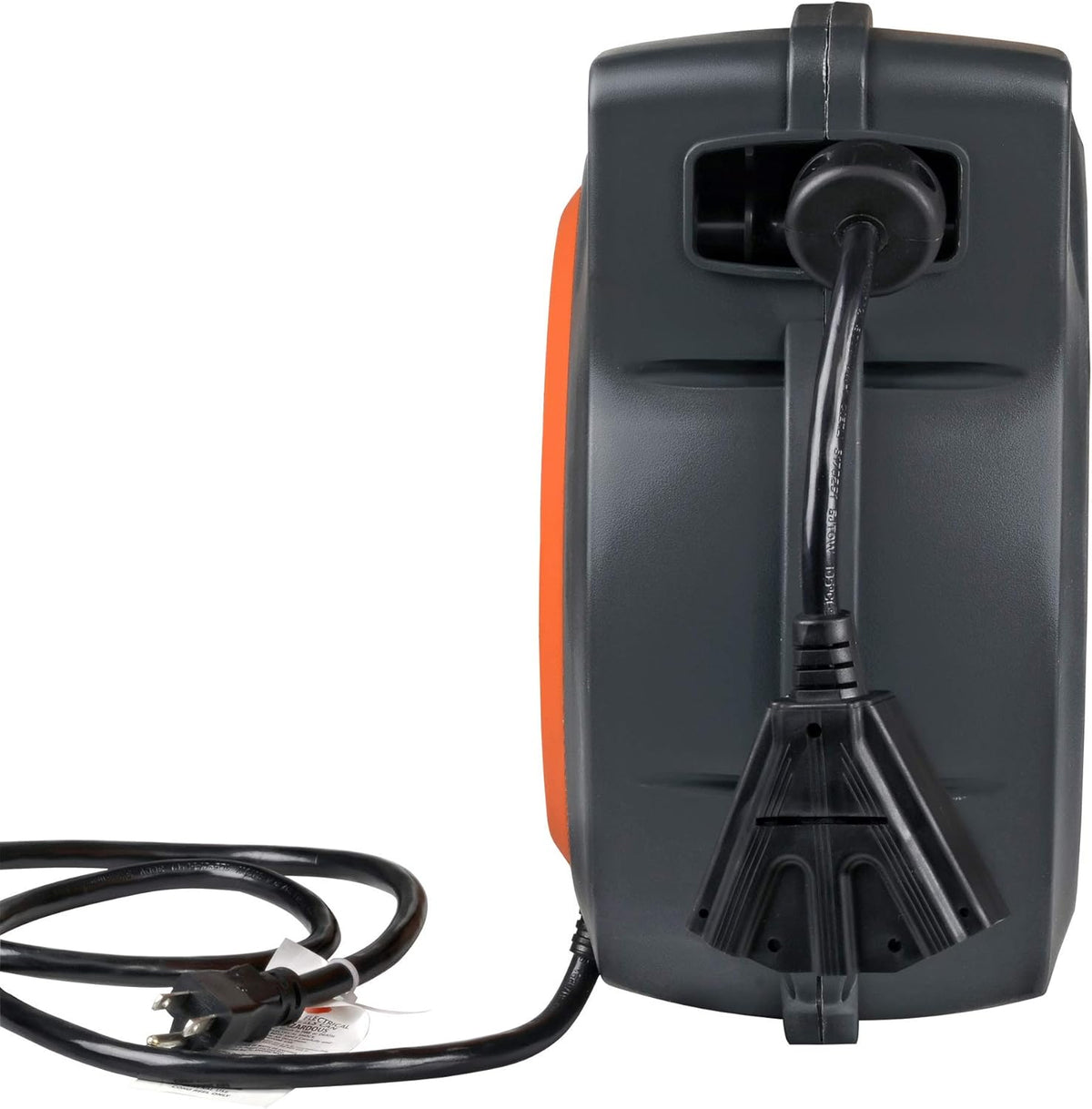 Leaf Mulcher Shredder 11Inch Blade Extension Cord Reel 12AWG x 65 Foot Q188