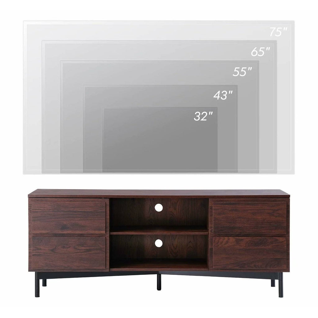 Walnut Media TV Stand E619