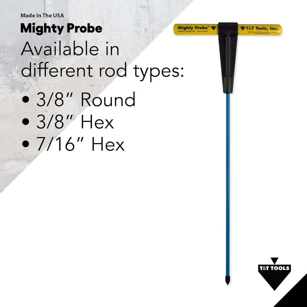60-Inch Insulated Metal Soil Probe with T-Handle X518094
