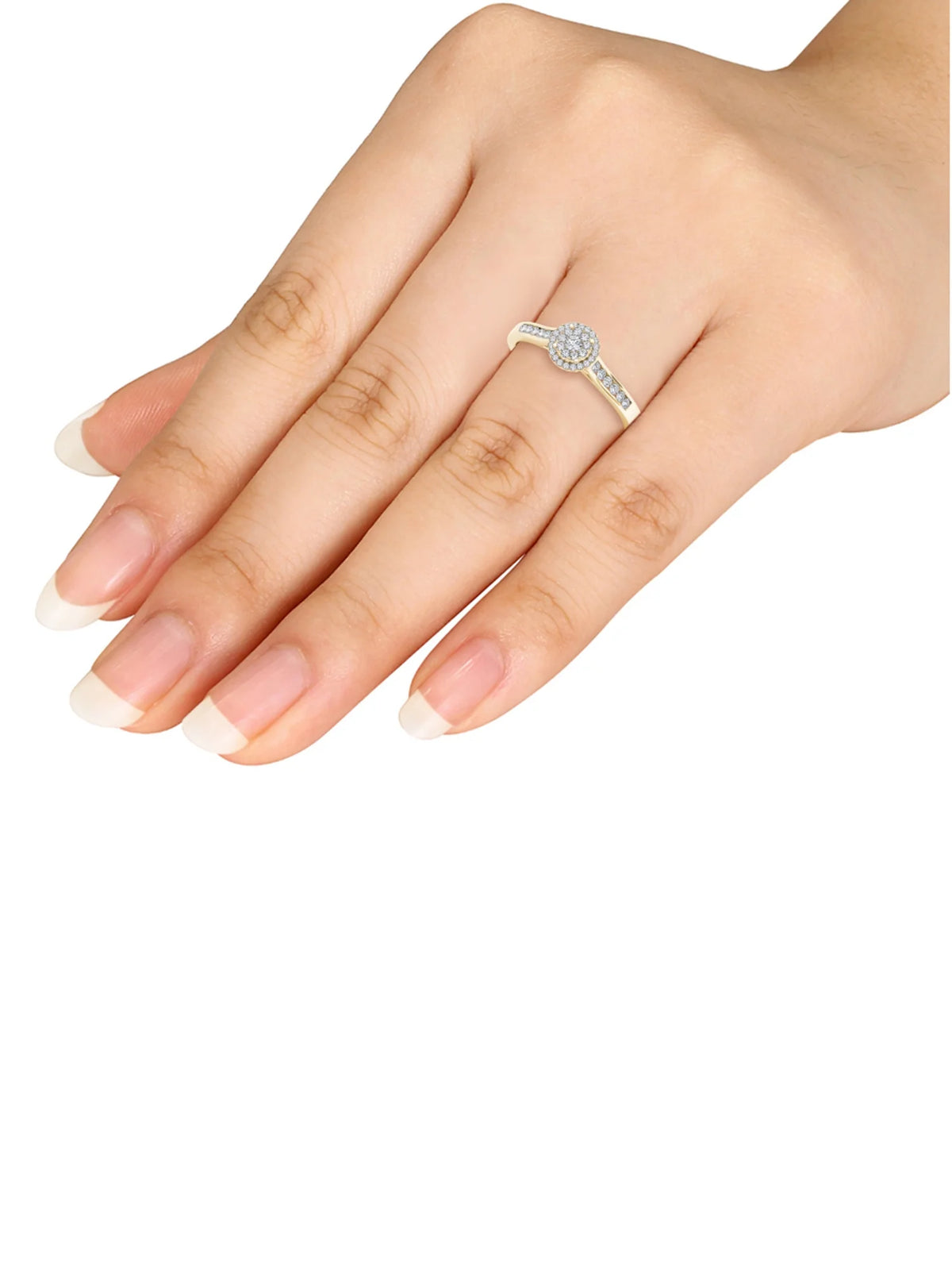 10K Yellow Gold Diamond Engagement Ring A16894