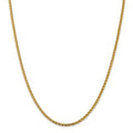 14kt Yellow Gold Diamond Cut Open Franco Chain 24 inch M16588