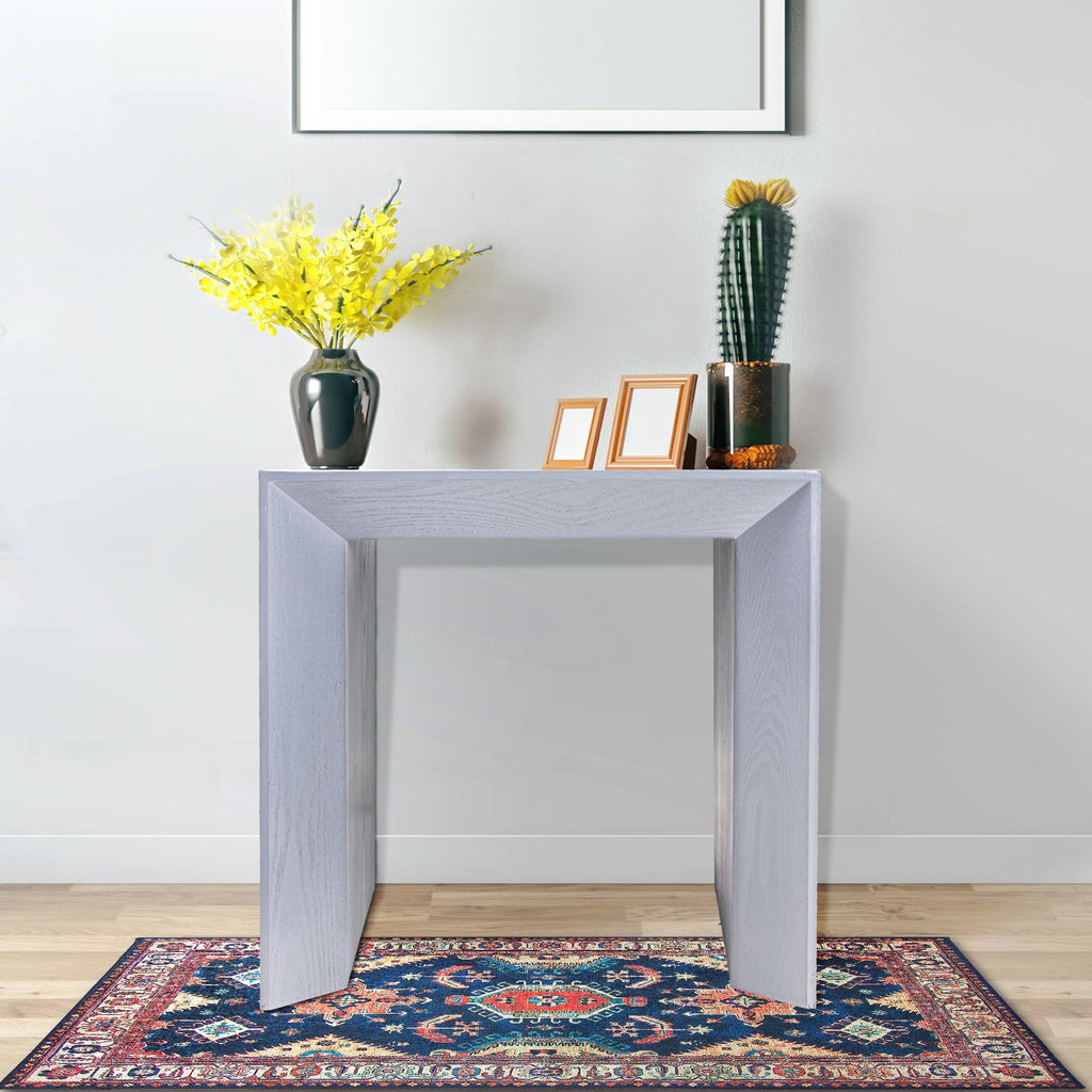 Grey Square Wood Accent Table N643
