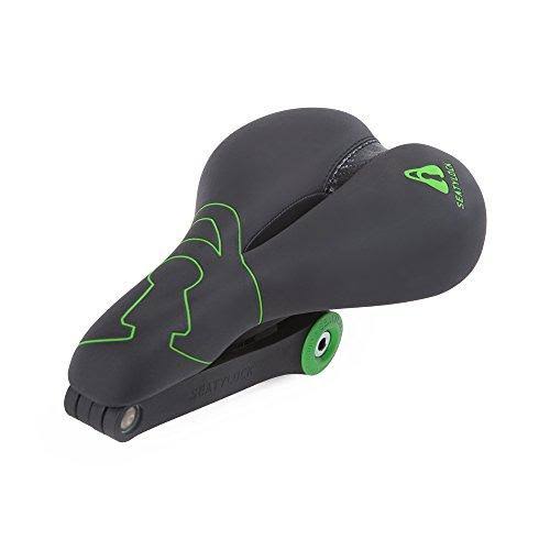 White Bicycle Saddle Lock B519
