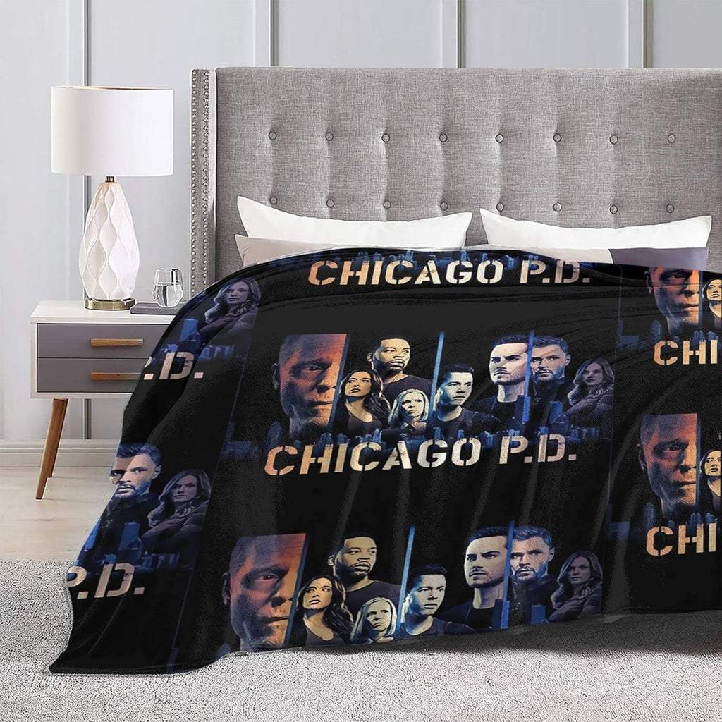 Black Fleece Throw Blanket X346701