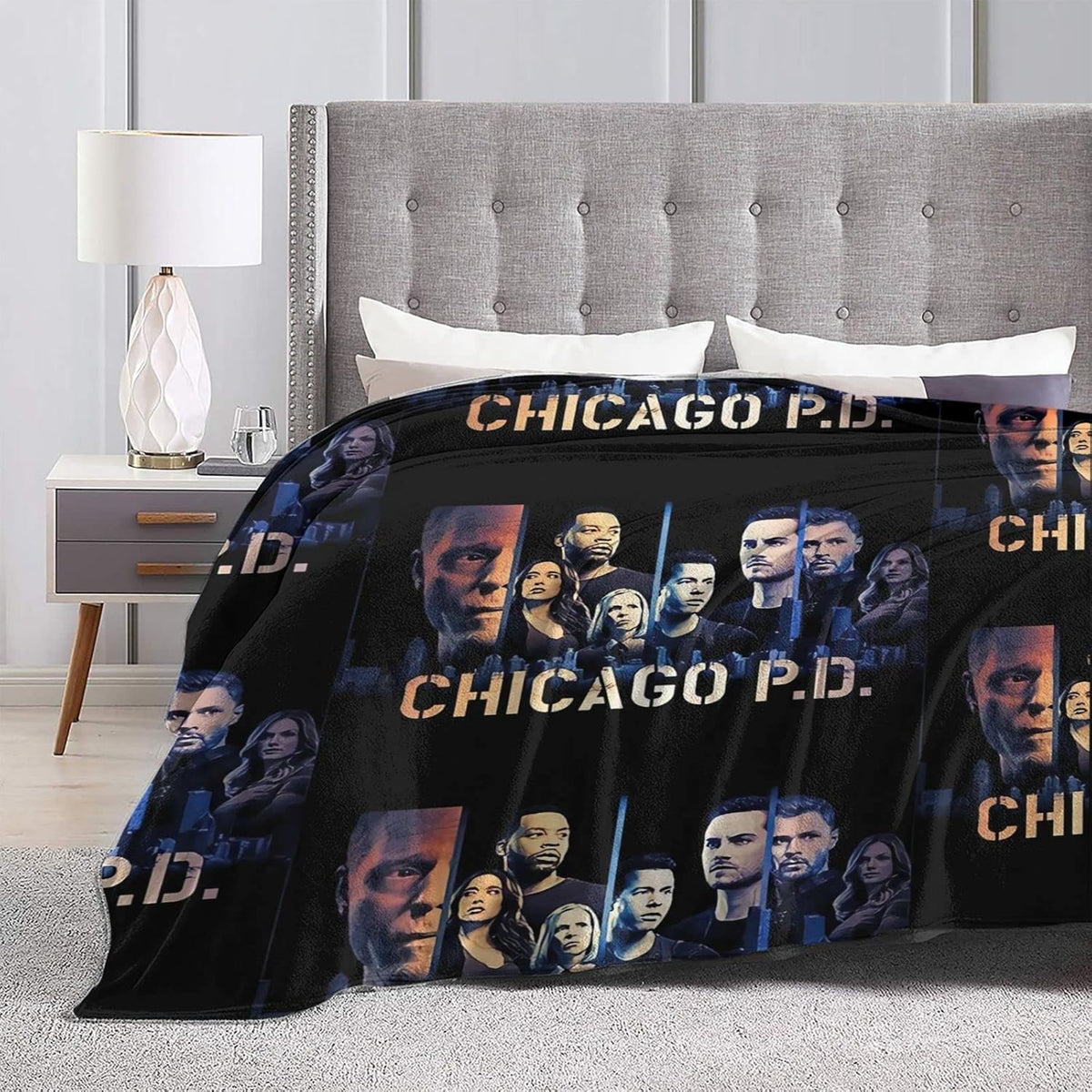 Black Fleece Throw Blanket X346701