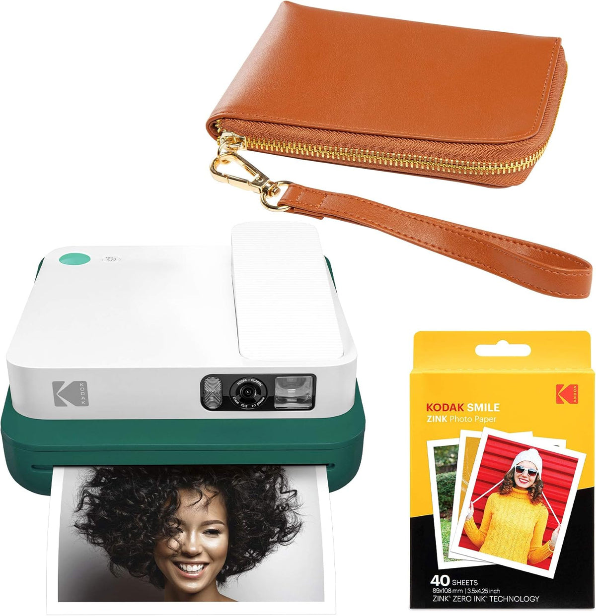 Black Digital Instant Camera with Bluetooth I695689