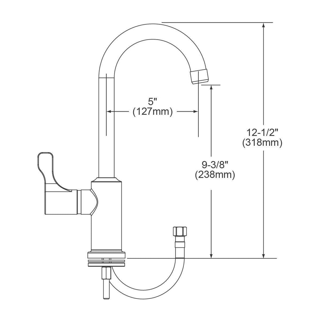 Chrome Deck Mount Faucet U7799