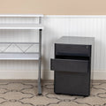 Black 3-Drawer Mobile Locking Filing Cabinet K4893