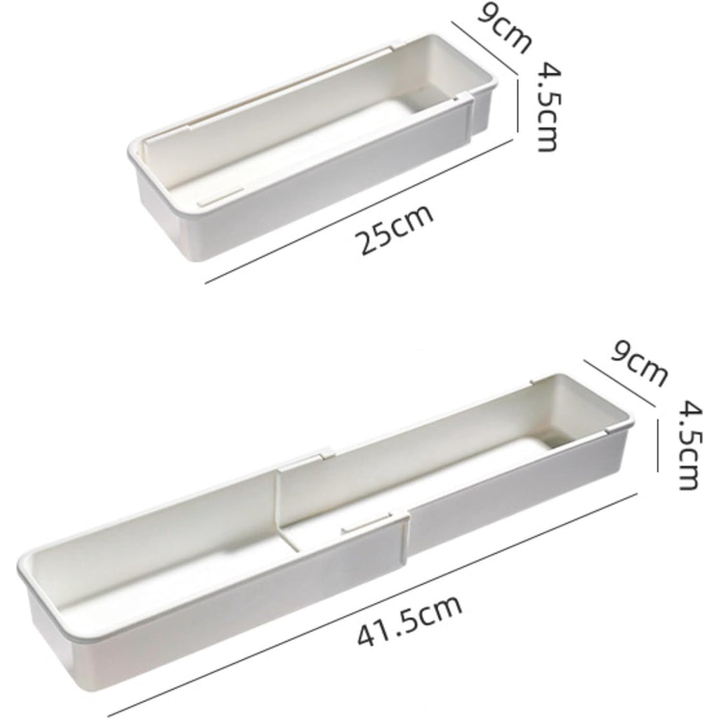 White 4pack Expandable Drawer Organizer Trays K3937